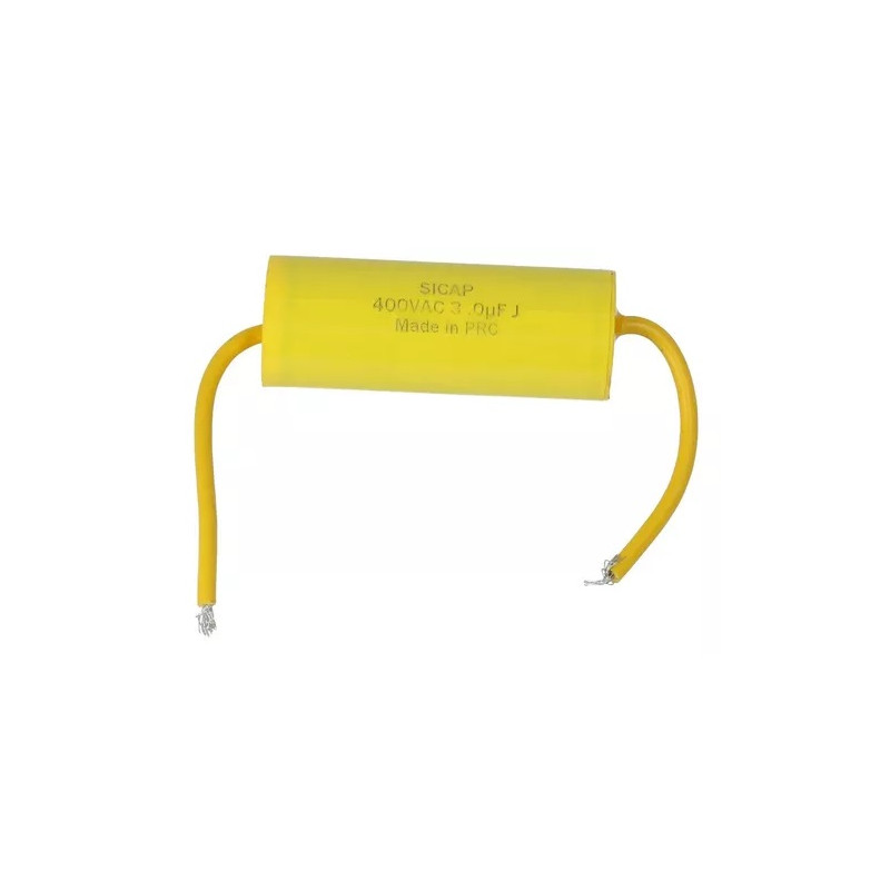 CAPACITOR 3 MF CARAMELO 400 VCA