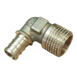 Racor curvo con RM 1/2" X 1/2"