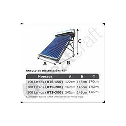 HTS-200 TERMO SOLAR200 LitrosAcero Inox. HEATCRAFT