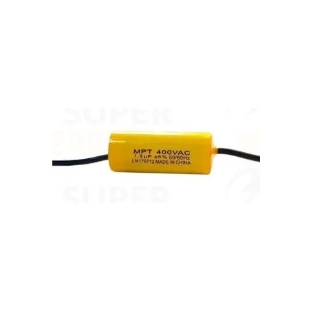 CAPACITOR 2 MF CARAMELO 400 VCA